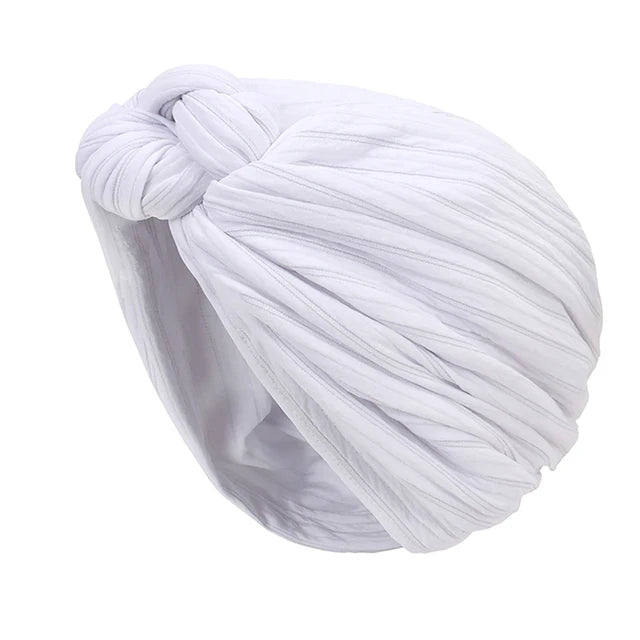 Woman Muslim Headscarf Cap Cotton Headband African Head Wraps Elegant Retro Turban for Ladies Beanies Caps Muslim Headpiece